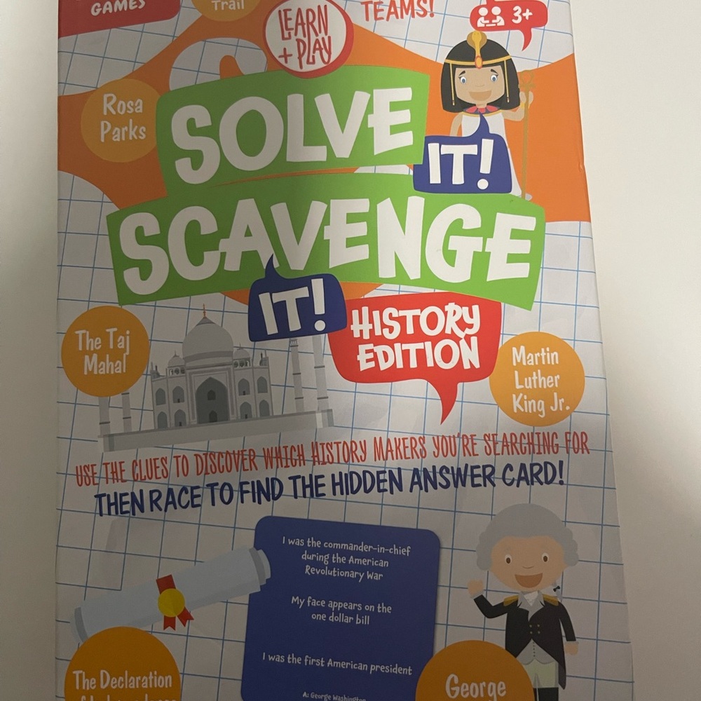 Solve It! Scavenge It! History Edition Game